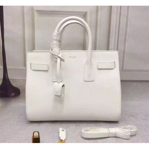 Saint Laurent Sac De Jour Tote White 32cm