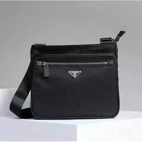 Prada Men's Canvas Crossbody Bag VA251 Black