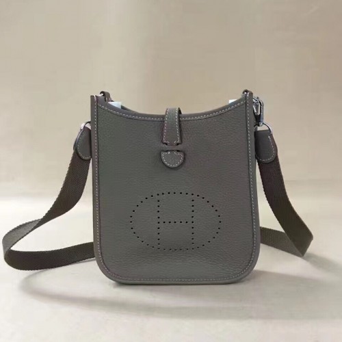 Hermes Mini Evelyne TPM Bag Elephant Grey