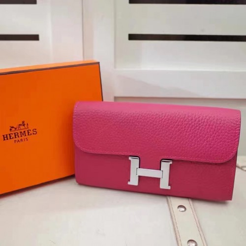 Hermes Constance Wallet Togo Leather Rose