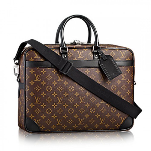 Louis Vuitton M40224 Porte-Documents Voyage GM Briefcase Monogram Macassar Canvas