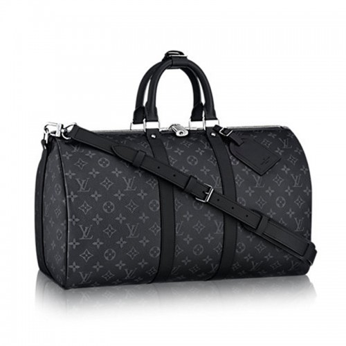 Louis Vuitton M40569 Keepall Bandouliere 45 Duffel Bag Monogram Eclipse Canvas