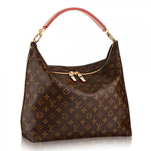 Louis Vuitton M40587 Sully MM Hobo Bag Monogram Canvas