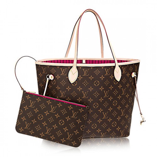 Louis Vuitton M41178 Neverfull MM Shoulder Bag Monogram Canvas