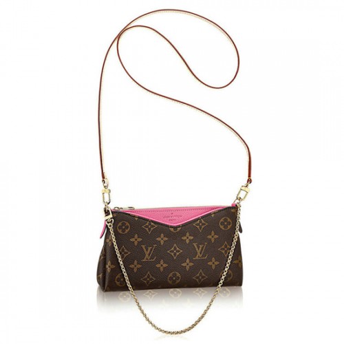 Louis Vuitton M41483 Pallas Clutch Crossbody Bag Monogram Canvas