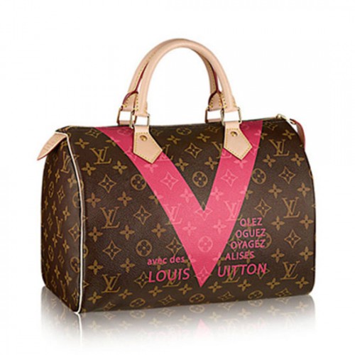 Louis Vuitton M41533 Speedy 30 Monogram V Tote Bag Monogram Canvas