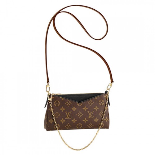 Louis Vuitton M41639 Pallas Clutch Crossbody Bag Monogram Canvas