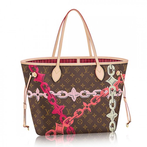 Louis Vuitton M41991 Neverfull MM Shoulder Bag Monogram Canvas