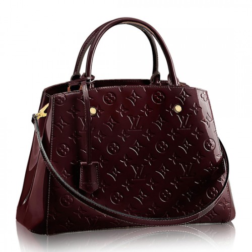 Louis Vuitton M50400 Montaigne MM Tote Bag Monogram Vernis