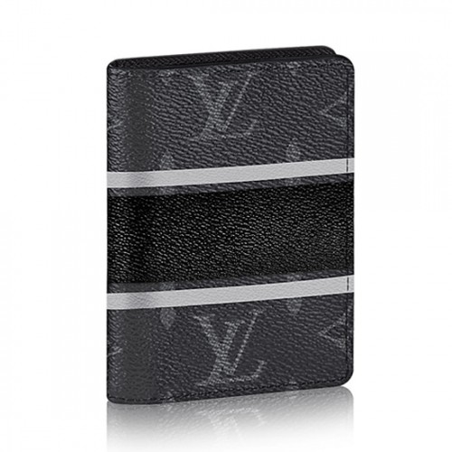 Louis Vuitton M64435 Pocket Organizer Monogram Eclipse Canvas