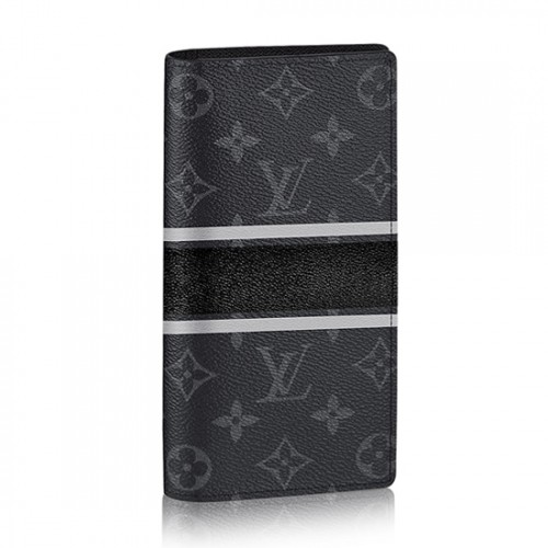 Louis Vuitton M64438 Brazza Wallet Monogram Eclipse Canvas