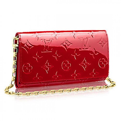 Louis Vuitton M90206 Chain Wallet Monogram Vernis