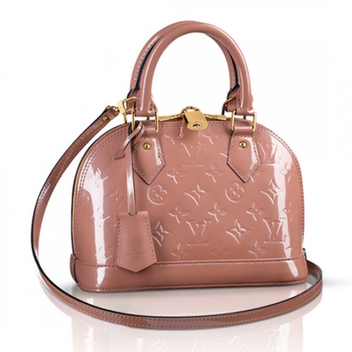 Louis Vuitton M91585 Alma BB Tote Bag Monogram Vernis