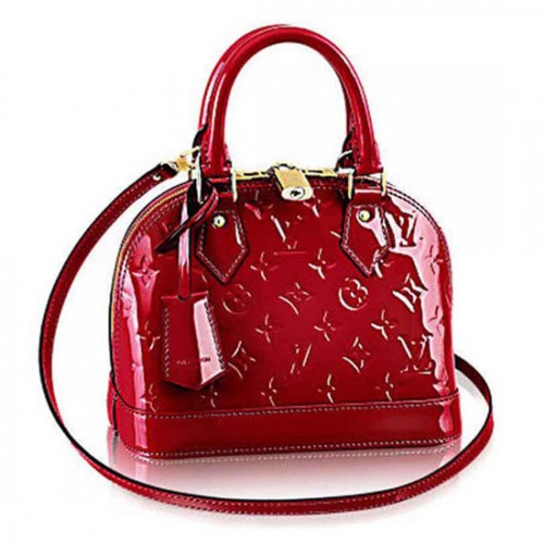 Louis Vuitton M91606 Alma BB Tote Bag Monogram Vernis