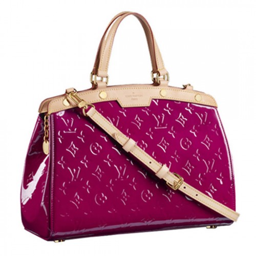 Louis Vuitton M91798 Brea MM Tote Bag Monogram Vernis