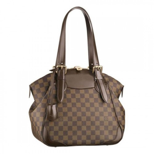 Louis Vuitton N41118 Verona MM Shoulder Bag Damier Ebene Canvas