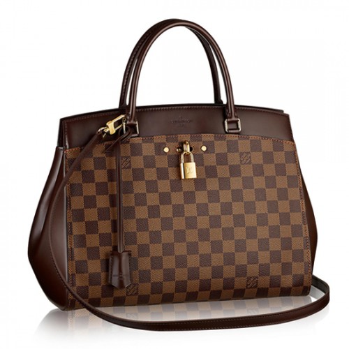 Louis Vuitton N41150 Rivoli MM Tote Bag Damier Ebene Canvas