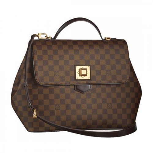 Louis Vuitton N41169 Bergamo GM Shoulder Bag Damier Ebene Canvas