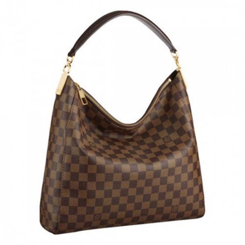 Louis Vuitton N41184 Portobello PM Hobo Bag Damier Ebene Canvas