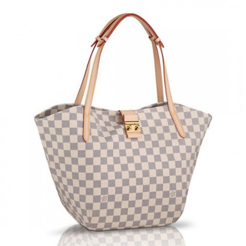 Louis Vuitton N41208 Salina PM Shoulder Bag Damier Azur Canvas