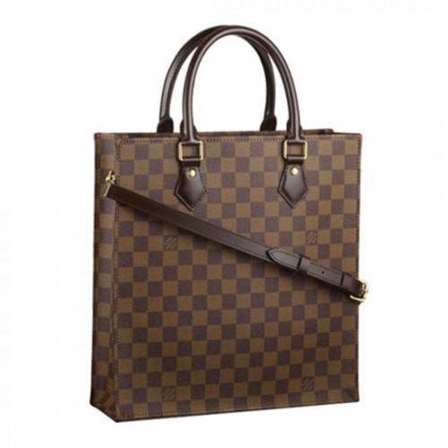 Louis Vuitton N41226 Sac Plat PM Tote Bag Damier Ebene Canvas