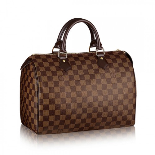 Louis Vuitton N41364 Speedy 30 Tote Bag Damier Ebene Canvas