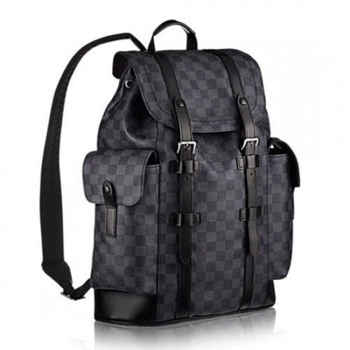 Louis Vuitton N41379 Christopher PM Backpack Damier Graphite Canvas