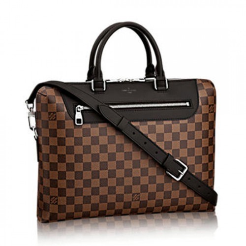 Louis Vuitton N41438 Porte-Documents Jour Briefcase Damier Ebene Canvas