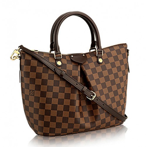 Louis Vuitton N41545 Siena PM Tote Bag Damier Ebene Canvas