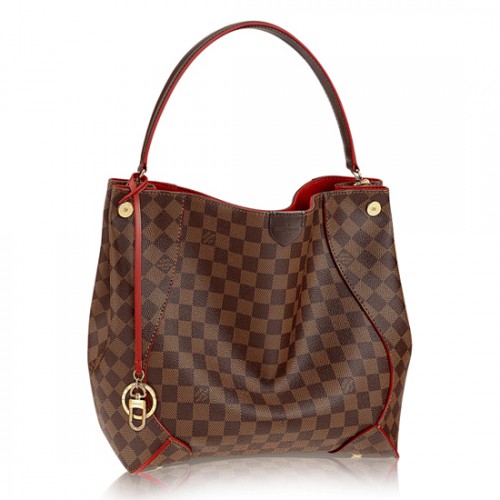 Louis Vuitton N41555 Caissa Hobo Bag Damier Ebene Canvas