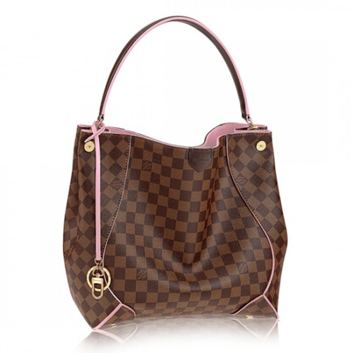 Louis Vuitton N41556 Caissa Hobo Bag Damier Ebene Canvas