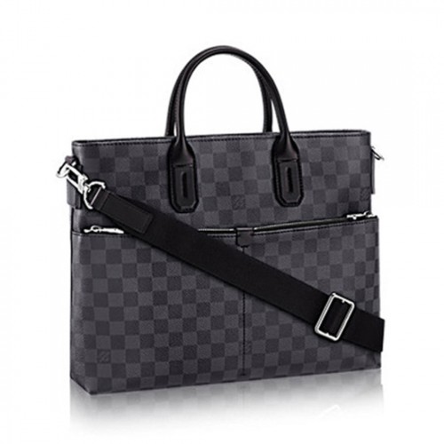 Louis Vuitton N41564 7 Days A Week Briefcase Damier Graphite Canvas