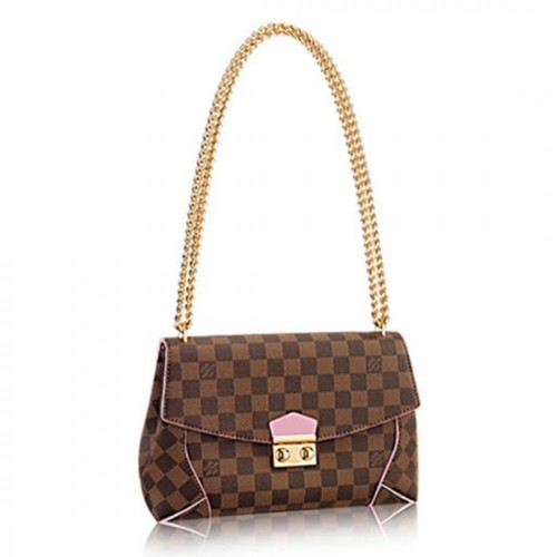 Louis Vuitton N41597 Caissa Clutch Shoulder Bag Damier Ebene Canvas