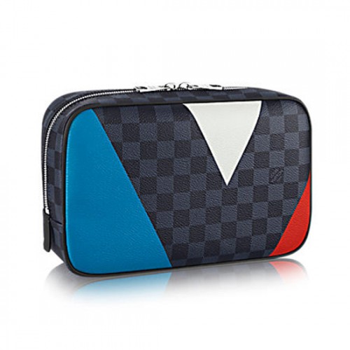 Louis Vuitton N41608 Toiletry Bag Damier Cobalt Canvas