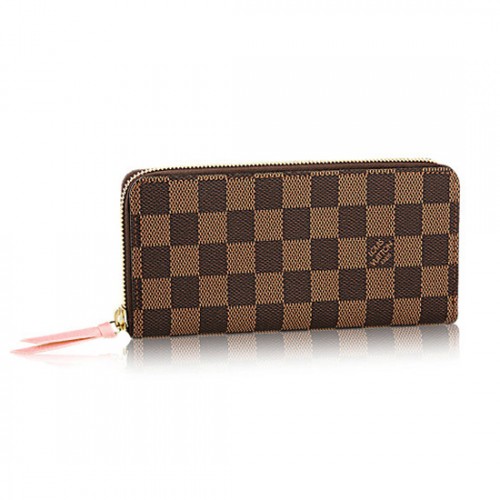 Louis Vuitton N41626 Clemence Wallet Damier Ebene Canvas