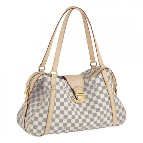 Louis Vuitton N42221 Stresa GM Shoulder Bag Damier Azur Canvas