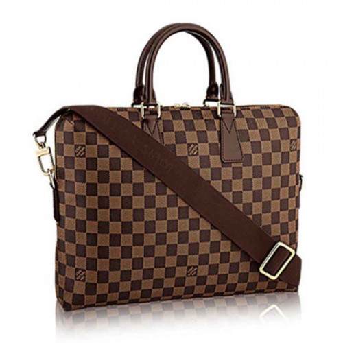 Louis Vuitton N42242 Porte Documents Jour Briefcase Damier Ebene Canvas