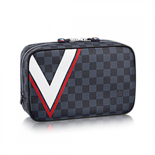 Louis Vuitton N44031 Toiletry Bag Damier Cobalt Canvas