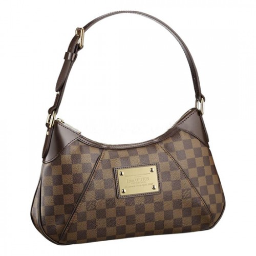 Louis Vuitton N48180 Thames PM Hobo Bag Damier Ebene Canvas