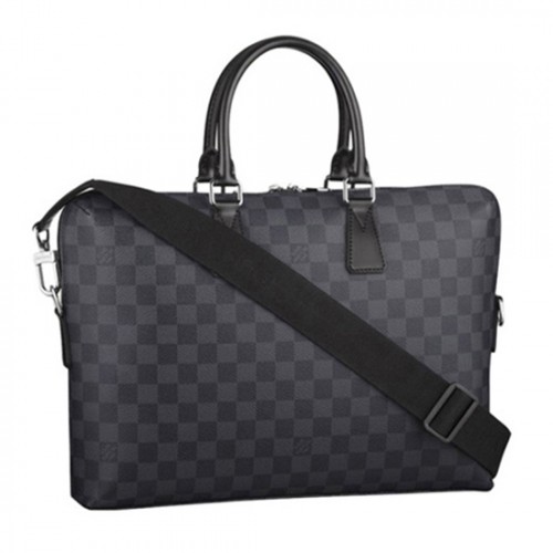 Louis Vuitton N48224 Porte Documents Jour Briefcase Damier Graphite Canvas