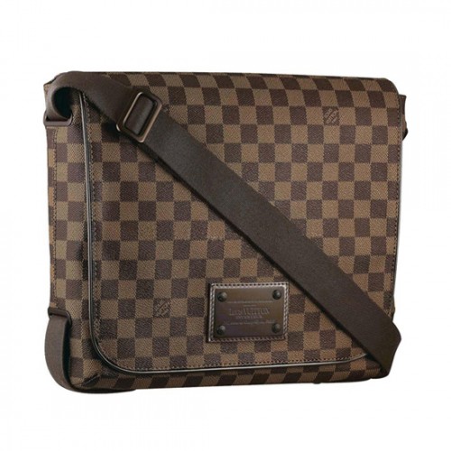 Louis Vuitton N51211 Brooklyn MM Messenger Bag Damier Ebene Canvas