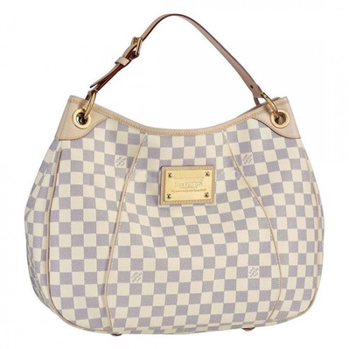 Louis Vuitton N55215 Galliera PM Hobo Bag Damier Azur Canvas