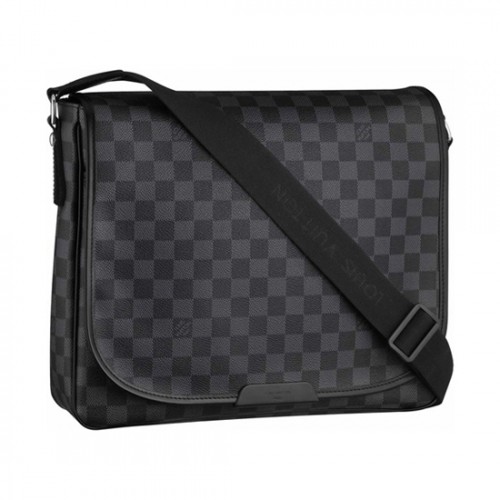 Louis Vuitton N58029 Daniel MM Messenger Bag Damier Graphite Canvas