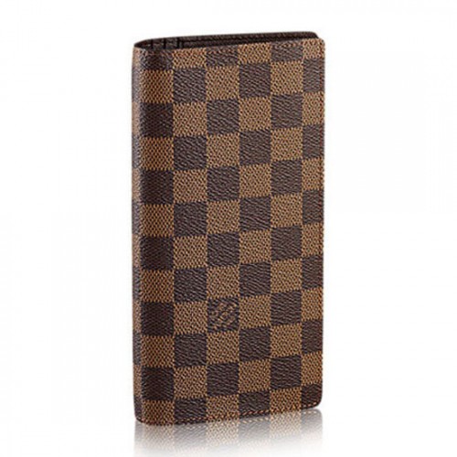 Louis Vuitton N60017 Brazza Wallet Damier Ebene Canvas