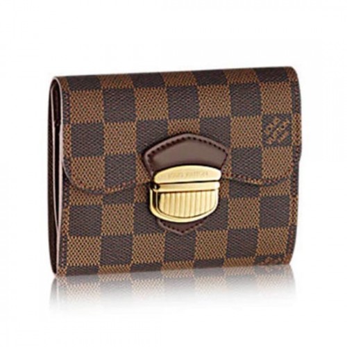 Louis Vuitton N60034 Joey Wallet Damier Ebene Canvas