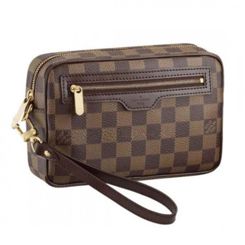 Louis Vuitton N61739 Macao Clutch Damier Ebene Canvas