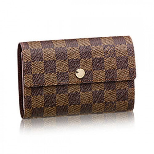 Louis Vuitton N63067 Alexandra Wallet Damier Ebene Canvas