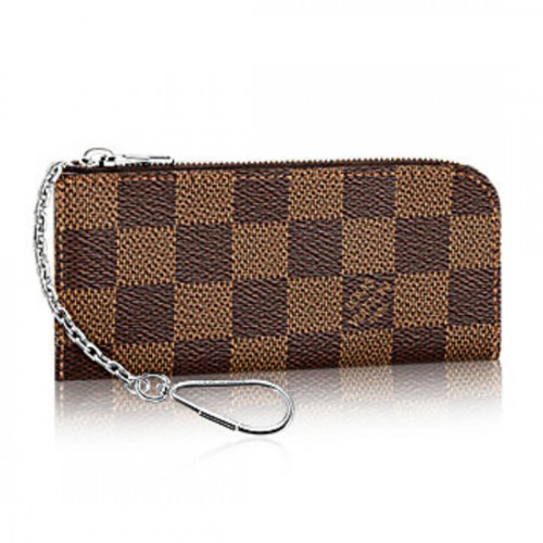 Louis Vuitton N63286 4 Key Holder Damier Ebene Canvas