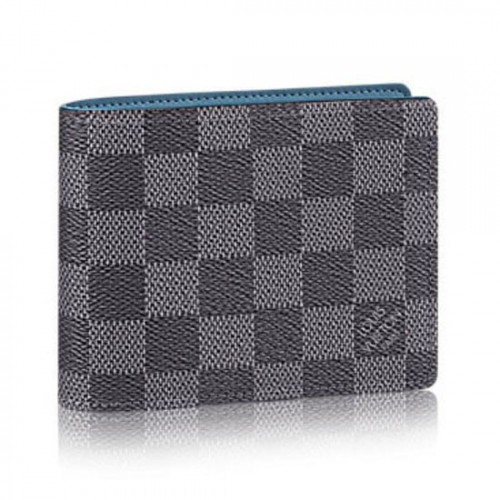 Louis Vuitton N63294 Multiple Wallet Damier Graphite Canvas