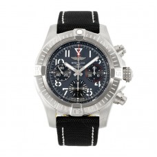 Avenger B01 Chronograph 45 Black Dial in Steel